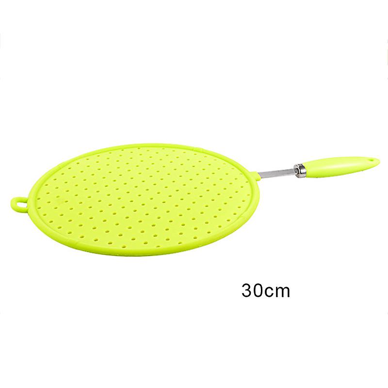 Silicone Colorful Splatter Screen Grease Oil Guard Shield Fry Protectors with Non-Slip Handle