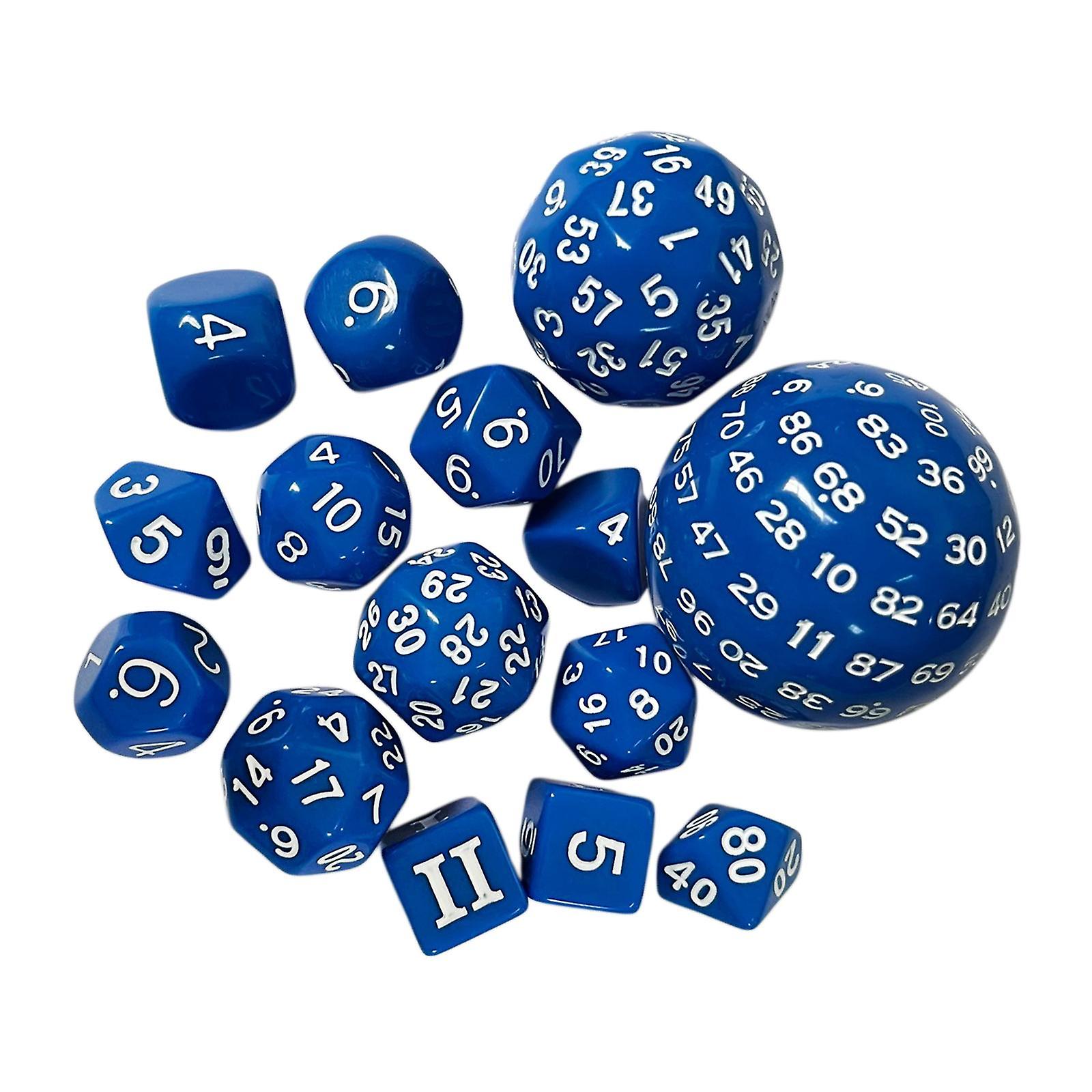 15Pcs Entertainment Toys Dice Game for Role Playing Table Games Party Favors Red