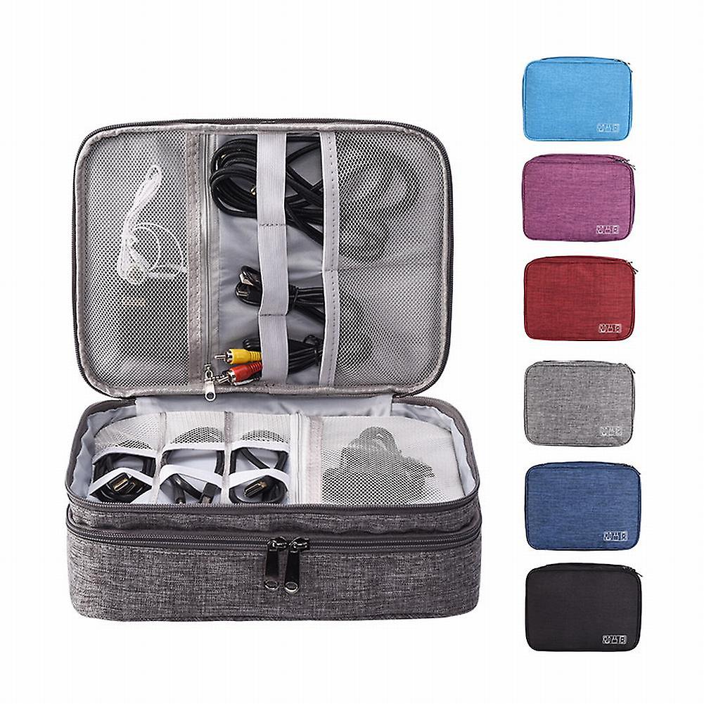 Travel Cable Storage Bag Digital Electronics USB Gadget Organizer Charger Case
