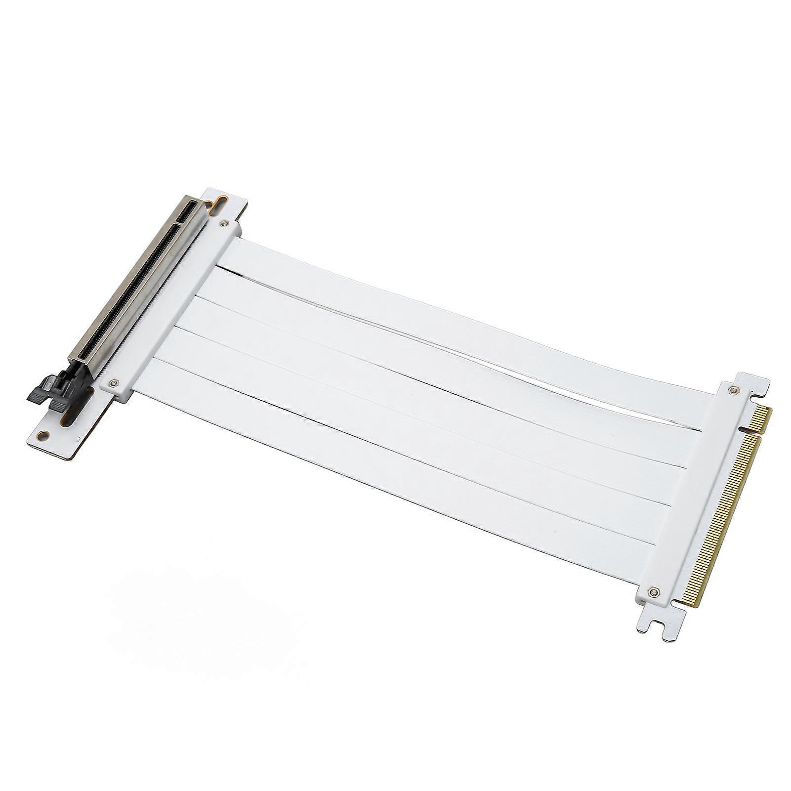 PCIe 4.0 x16 Extender Cable 19.7in 128Gbps Right Angle EMI Shield