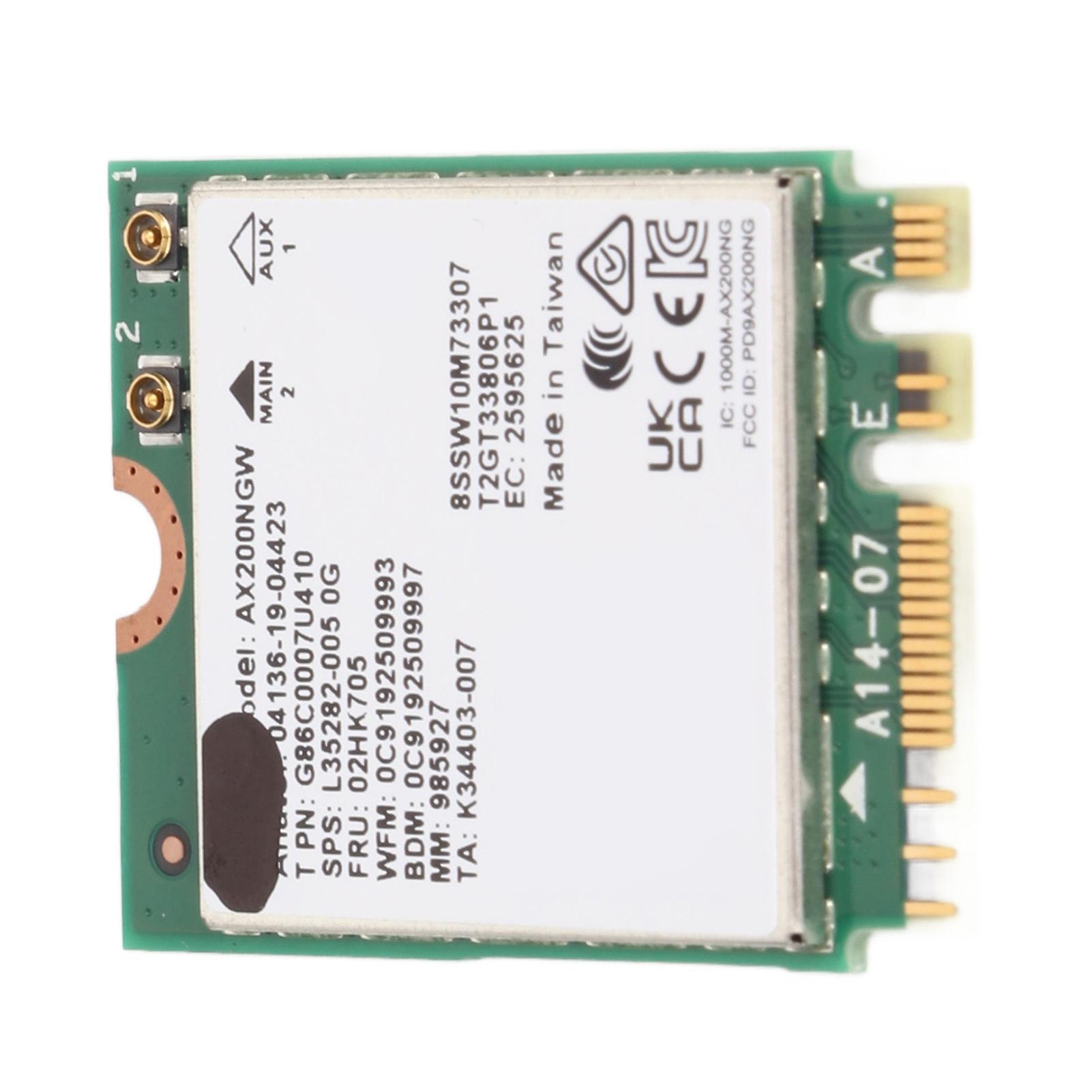 Carte sans fil WiFi 6 double bande 3000Mbps M.2 NGFF 802.11 AX Protocol BT5.2 Carte réseau sans fil pour imprimante d’ordinateur portable