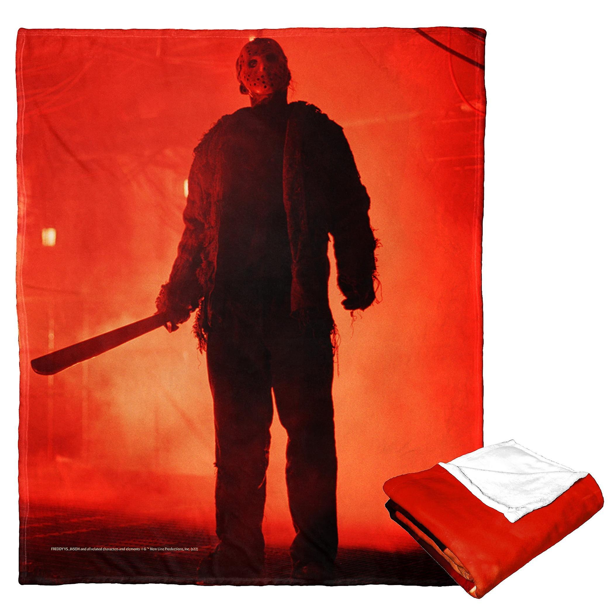 Freddy Vs Jason Silk Touch Throw Blanket, , Firey Rage-ujki11
