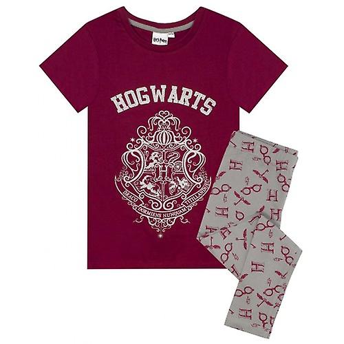 Harry Potter Girls Poudlard Crest Glitter Pyjama Set