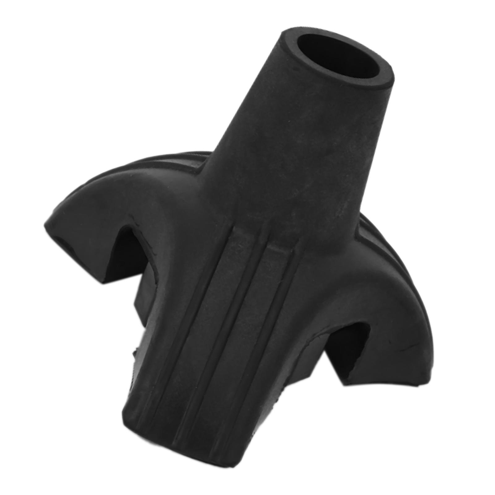 19mm Walking Cane Tip Soft Silicone Prevent Slip Tripod Walking Sticks Base for Folding Canes
