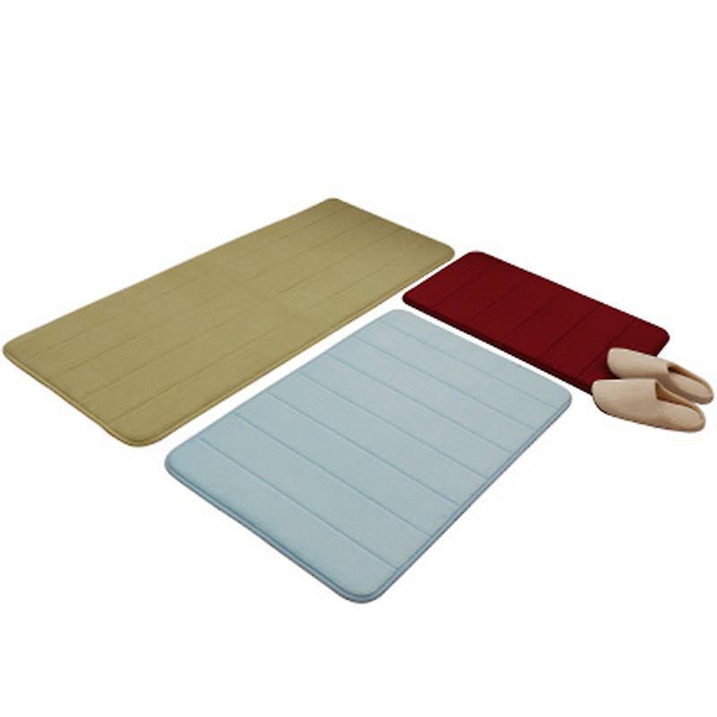 Bath Mat Non Slip Absorbent Shower Bathroom Rug Carpet Thick Coral Fleece No17