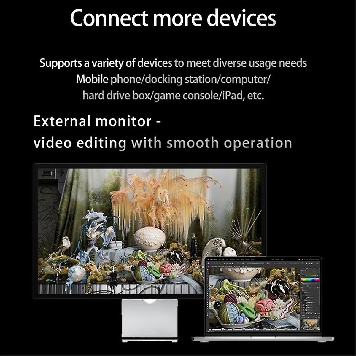 For 4 40Gbps Cable 8K60Hz USB4 USB Type C to Type C PD240W Fast Charging USB-C Data Cable for 15 1M