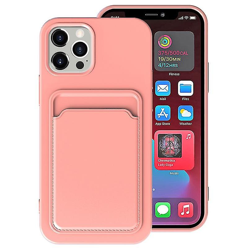 Tpu + Flannel Lining Case For Iphone 13 Pro Max Light Pink