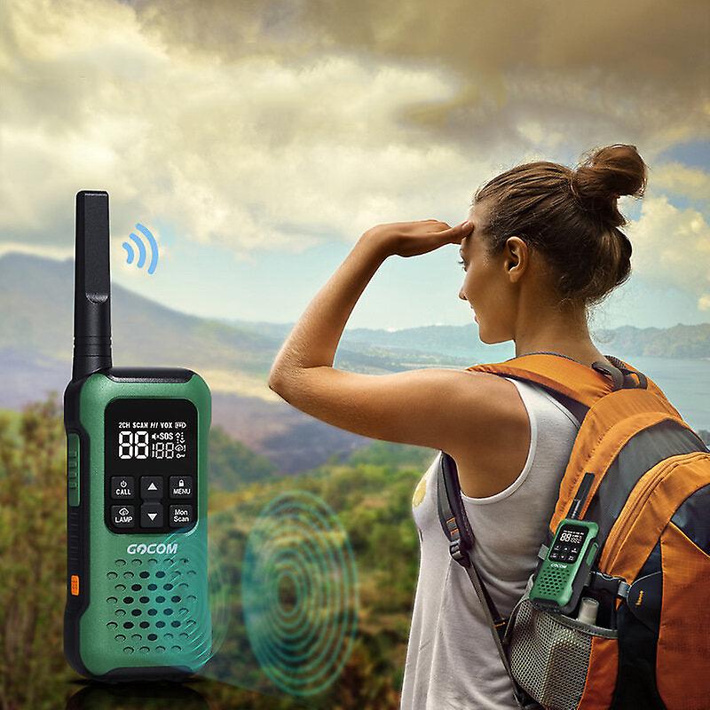 1Pair Handheld Ip67 Waterproof Walkie Talkies 16 Channels 440-470 Mhz Wireless Transmitter High Power Drop Resistant Two-way Radio