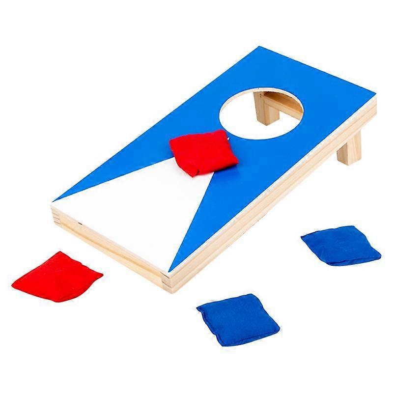 Sandbag Throwing Game Portable Size Cornhole Set Wooden Desktop Small Parent-child Interactive Table