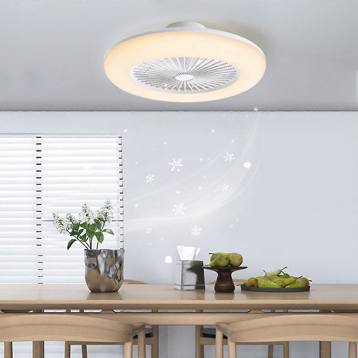 Round Acrylic LED Ceiling Light Fan with Remote Control