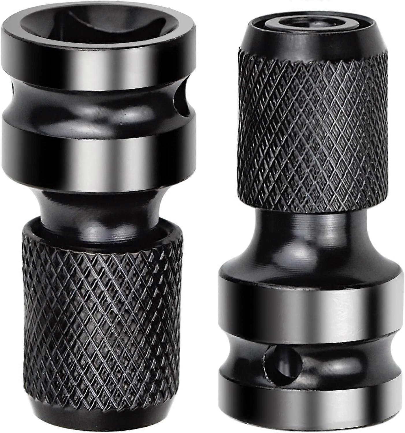 Pieces 1/2" Square Drive to 1/4" Socket Adapters Impact Wrench Adapter Quick Release Converter for Impact Ratchet Wrench and Screwdriver Bit Holder