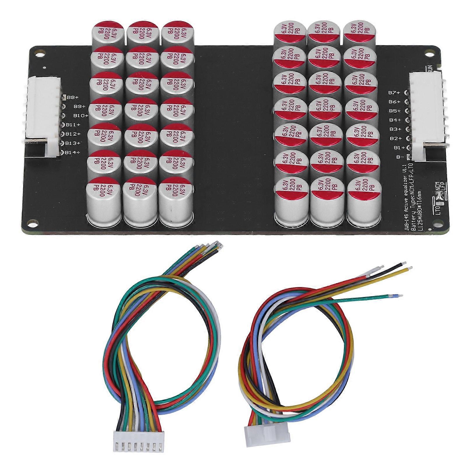 Active Equalizer Modul 10?14S Lithium Batterie Balancer Board für LTO LFP Universal 1,8V?4,5V