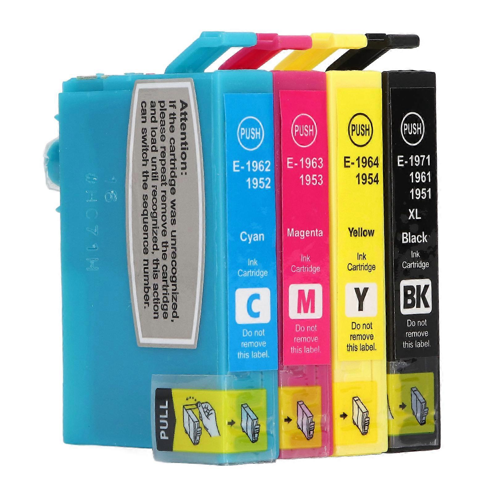 4 Colors Ink Cartridge Inkjet Printer Cartridge Replacement for Expression Black Cyan Magenta Yellow NO.5375