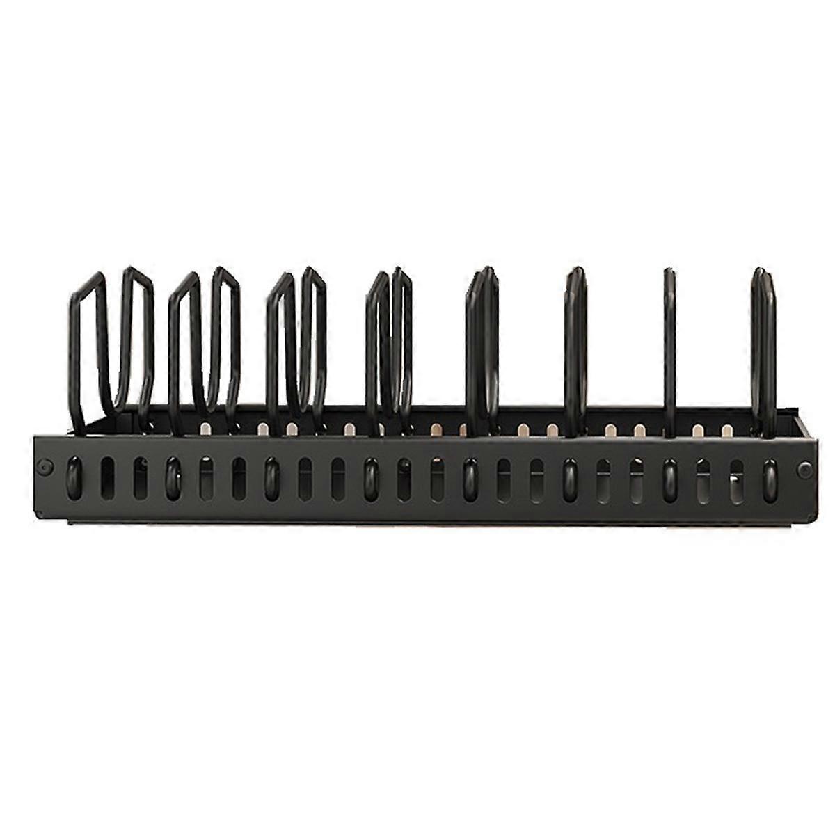 Pull-Out Cabinet Storage Telescopic Pot Cover Rack Table Storage Rack Multifunctional Dish Rack Without Punching Holes
