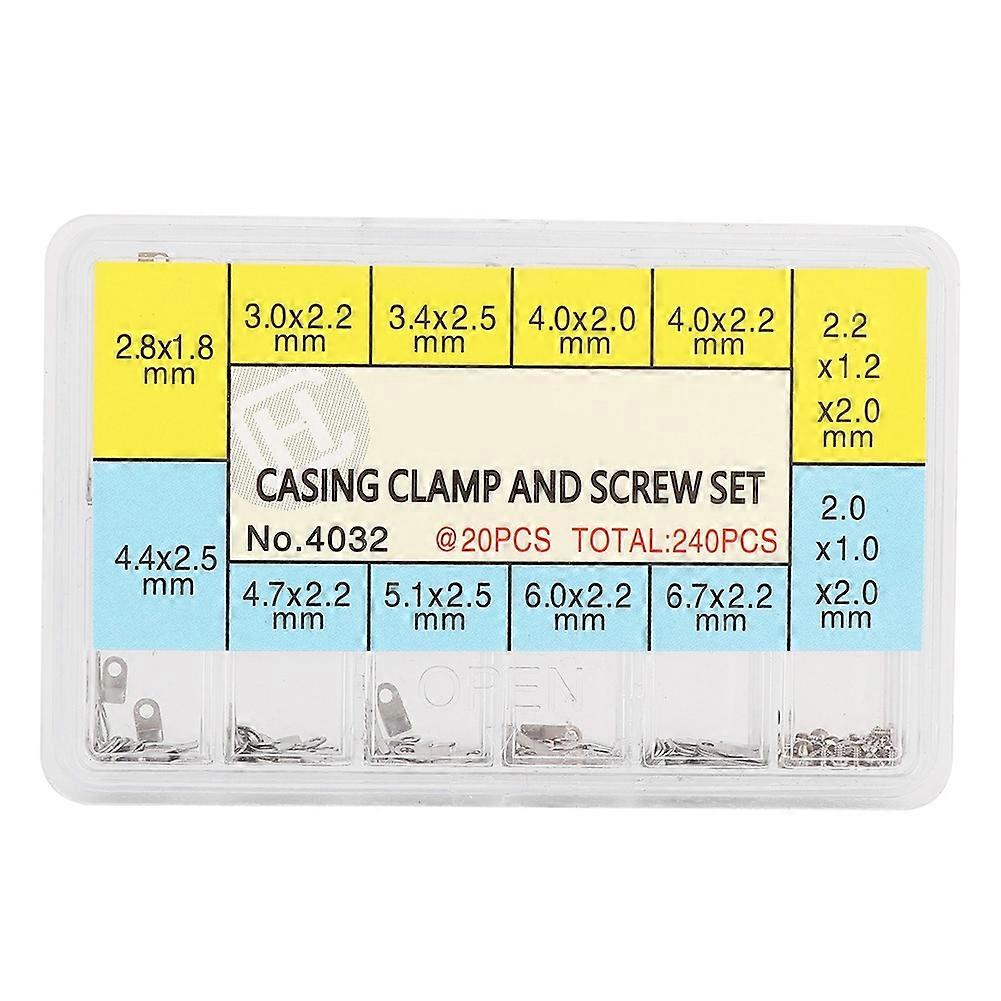 Assorted 10 Size Watch Parts Watch Movements Fixing Adapter Securing Screws