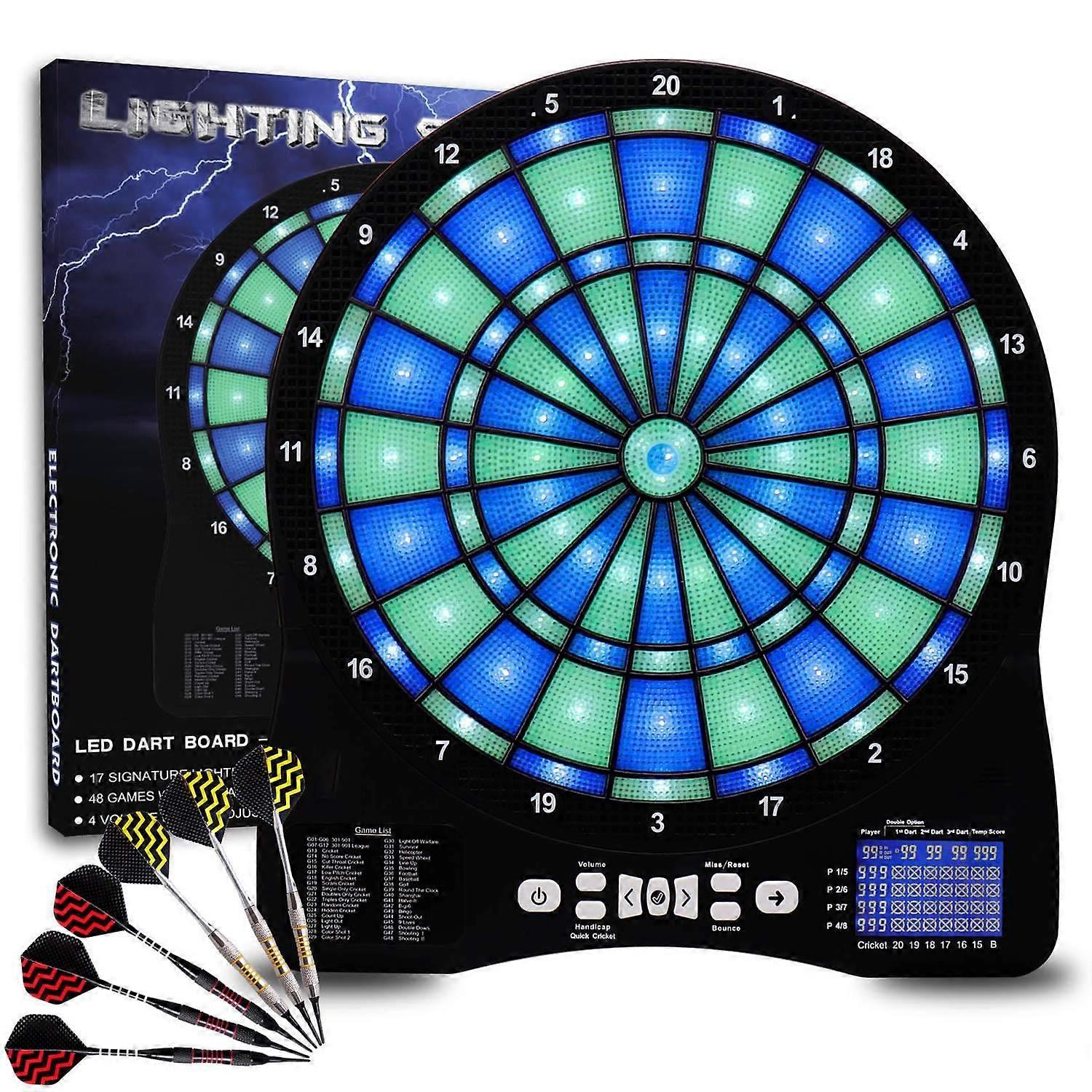 Luminous dartboard indoor home dartboard safety soft head darts for children and adults entertainmen