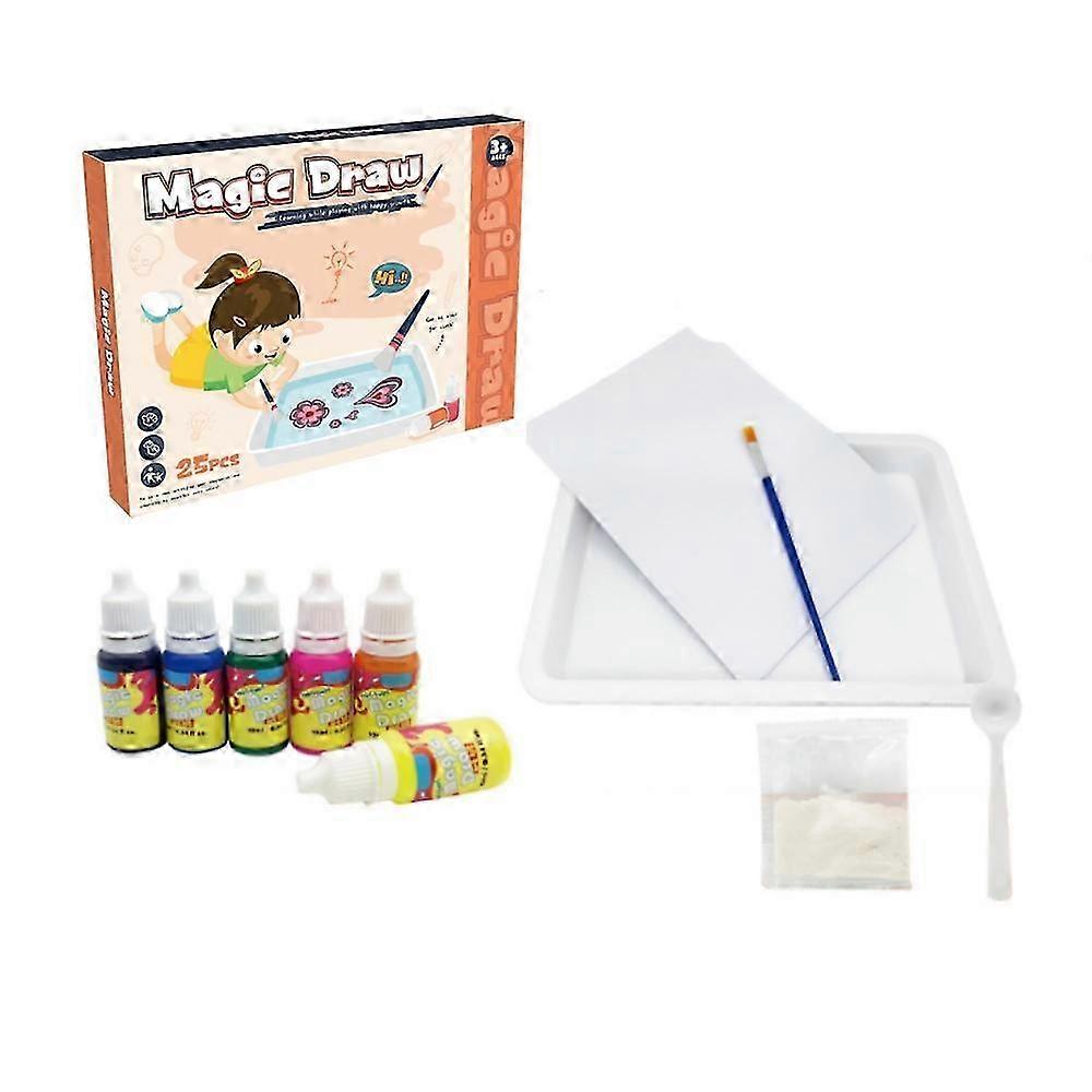 طقم طلاء رخامي للأطفال ، فنون وحرف يدلي على مجموعة المياه ، طقم طلاء رخامي مائي هدايا مثالية DIY Craft