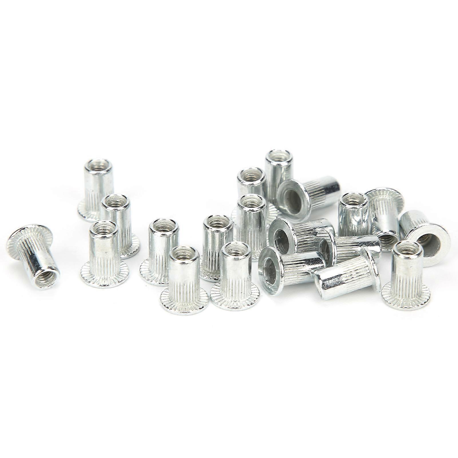 100 stks klinknagelmoeren Open End Thread Insert Hollow Kit Fastener Hardware Industrial Supplies M3x20