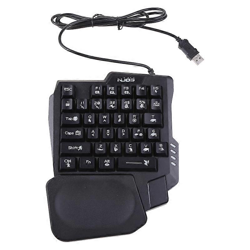Gaming Keyboard Full Key 35 USB Wired PC Gaming Keyboard One-Handed