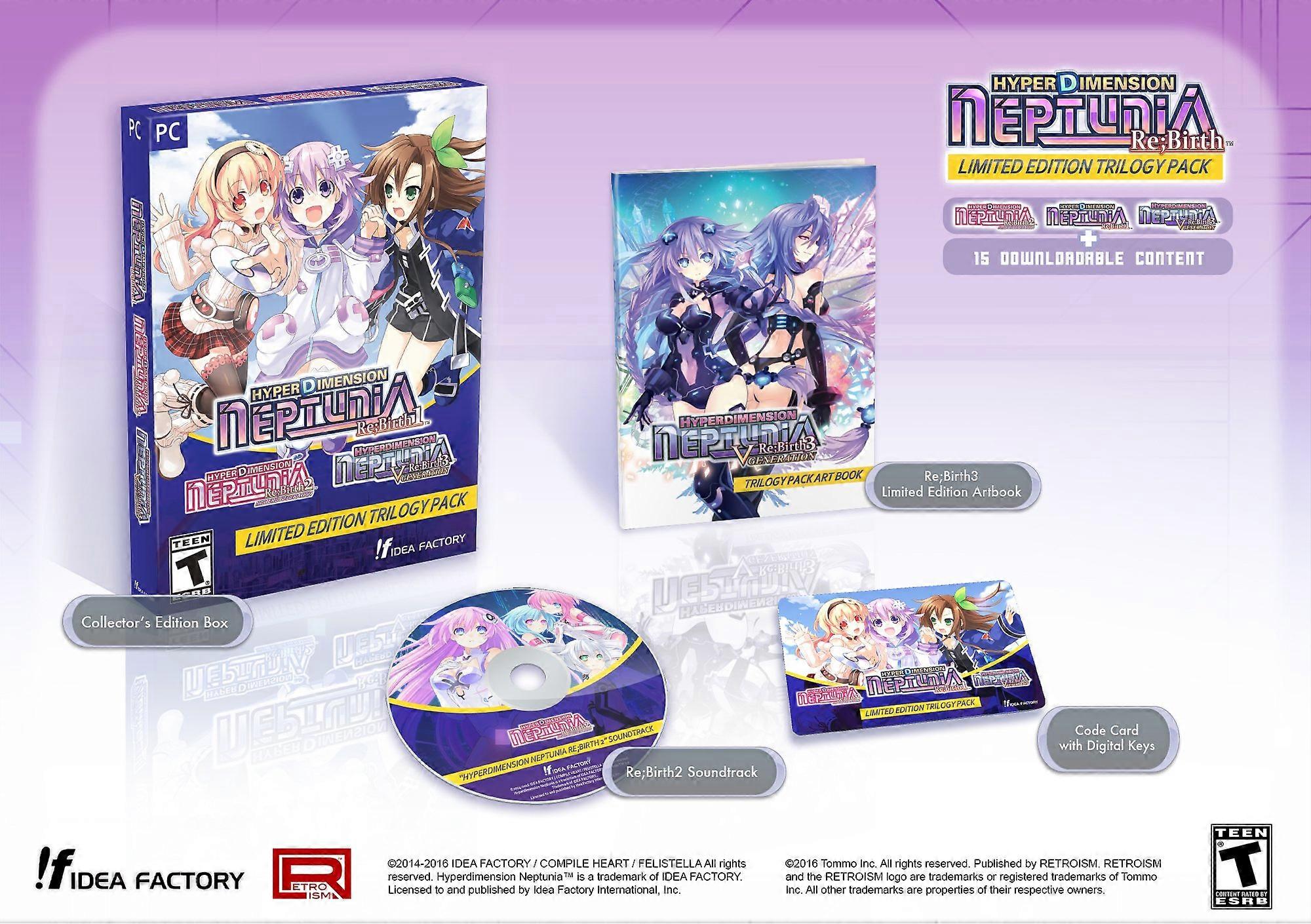 Hyperdimension Neptunia ReBirth Limited Edition Trilogy Pack - PC CD - New & Sealed