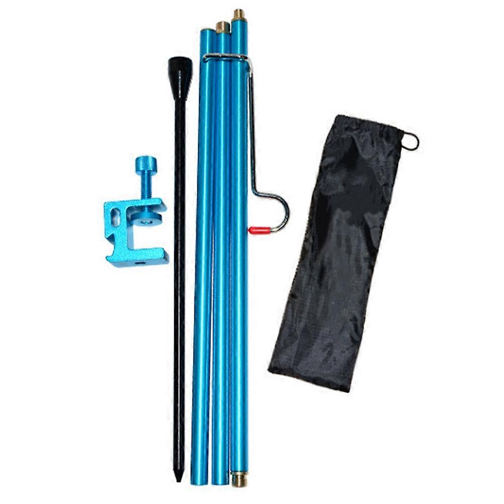 Outdoor Camping Hiking Folding Lamp Post Pole Aluminum Alloy Portable Fishing Hanging Light Fixing