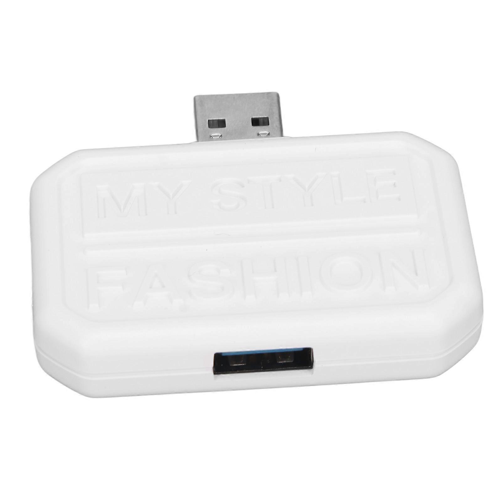 3 in 1 USB C Hub Docking Station Multifunction Multiport Portable USB A to USB3.0 and 2 USB2.0 Docking Station White