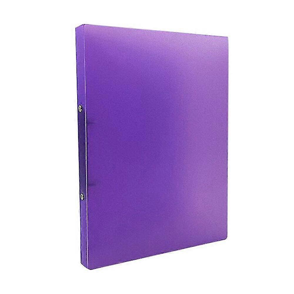 folder transparent candy color loose leaf binder storage organizer
