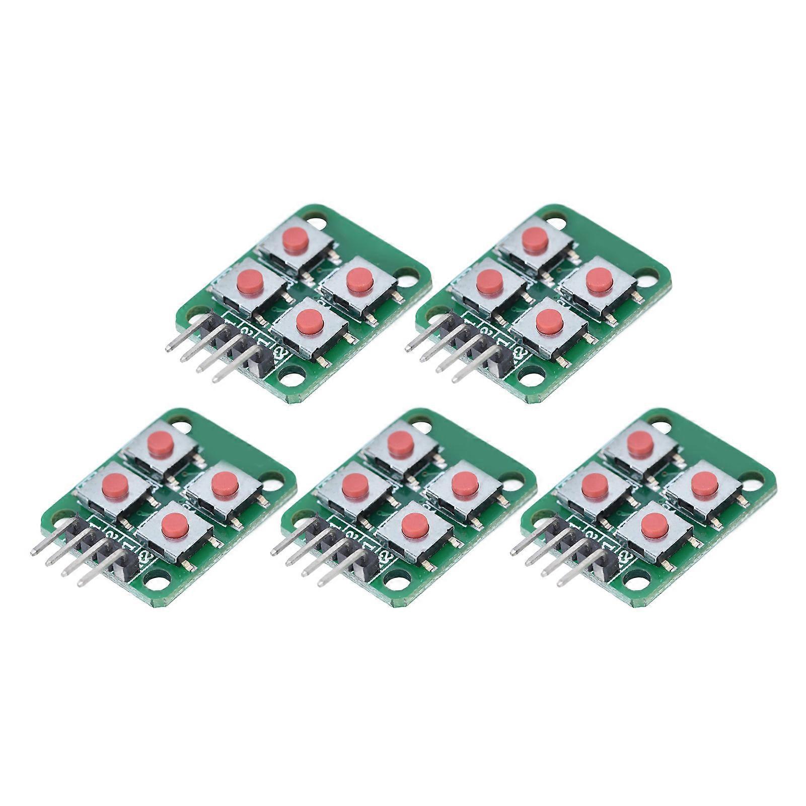 5PCS 2x2 Scan 4 Keypad Keyboard Module Array Key Switch Module for Electrical Control YEMAA