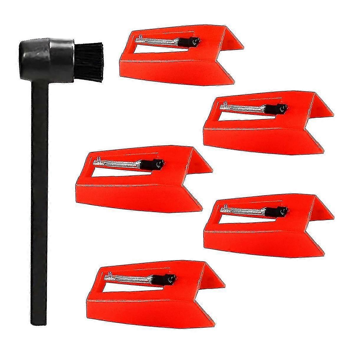 Vinyl Record Player Needles Replacement, Turntable Record Needles with Stylus Cleaner Brush Kit