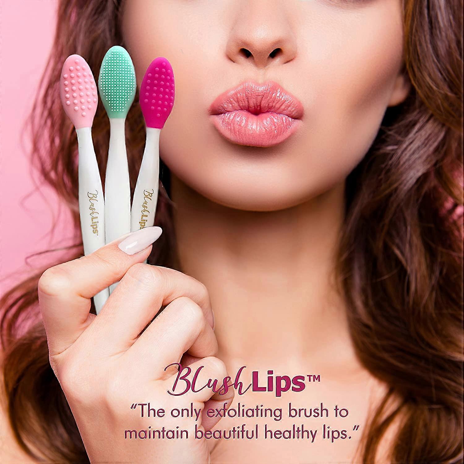 Double-Sided Silicone Exfoliating Soft Lip Brush Applicator