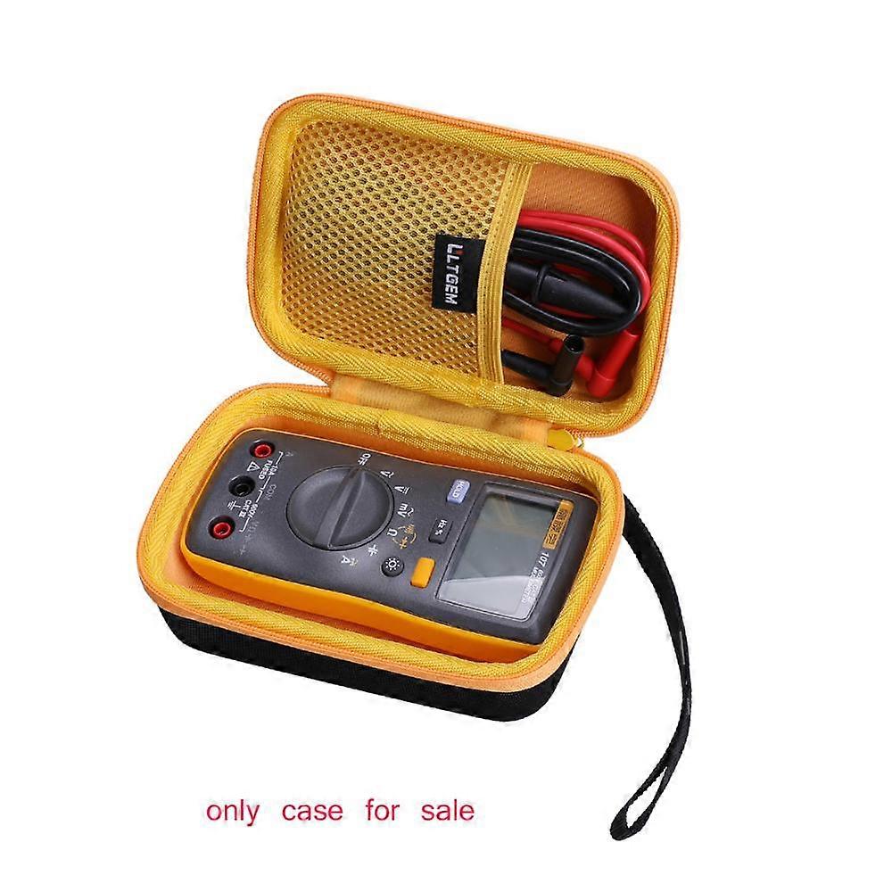 LTGEM EVA Hard Case for Fluke 107 AC/DC Current Hardheld Digital Multimeter,Gray