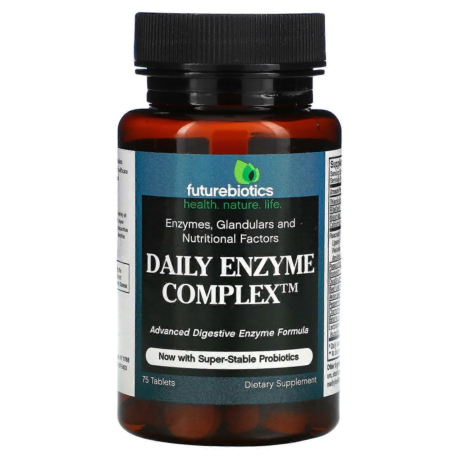 Futurebiotics, Daily Enzyme Complex, 75 Tablets