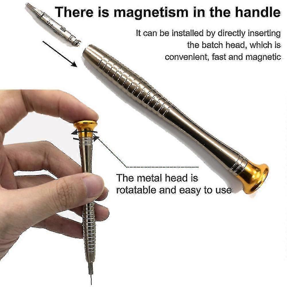 2024 25 In 1 Magnetizable Interchangeable Bits Screwdriver Kit Repair Set