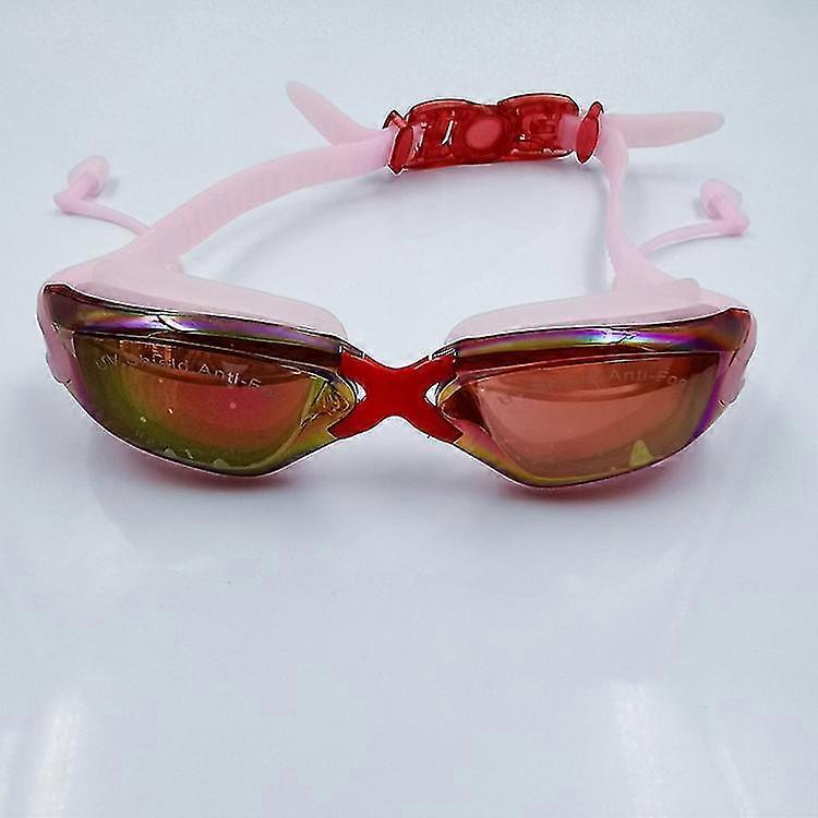 swim goggles with ear plugs, uv protection no leaking anti fog lens