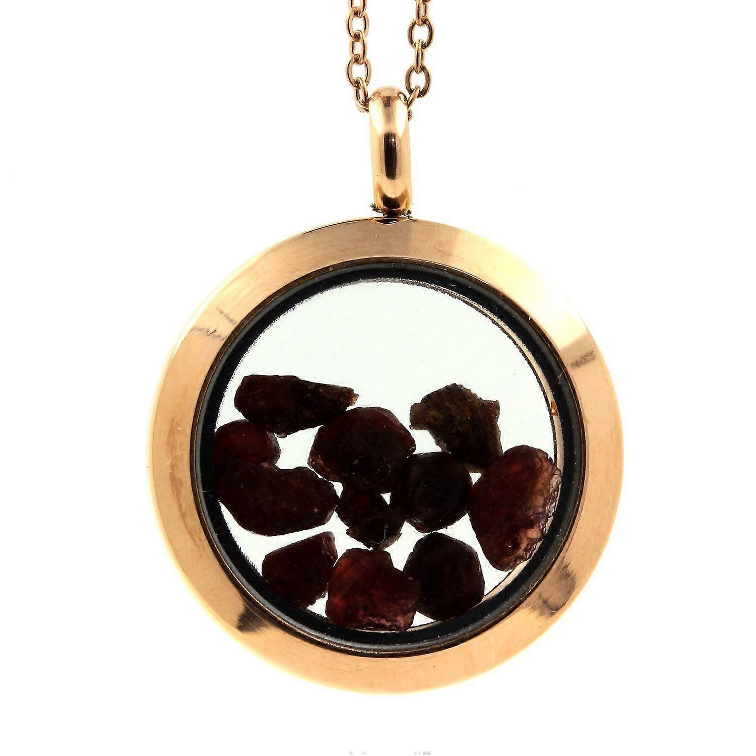 Raw Garnet Necklace