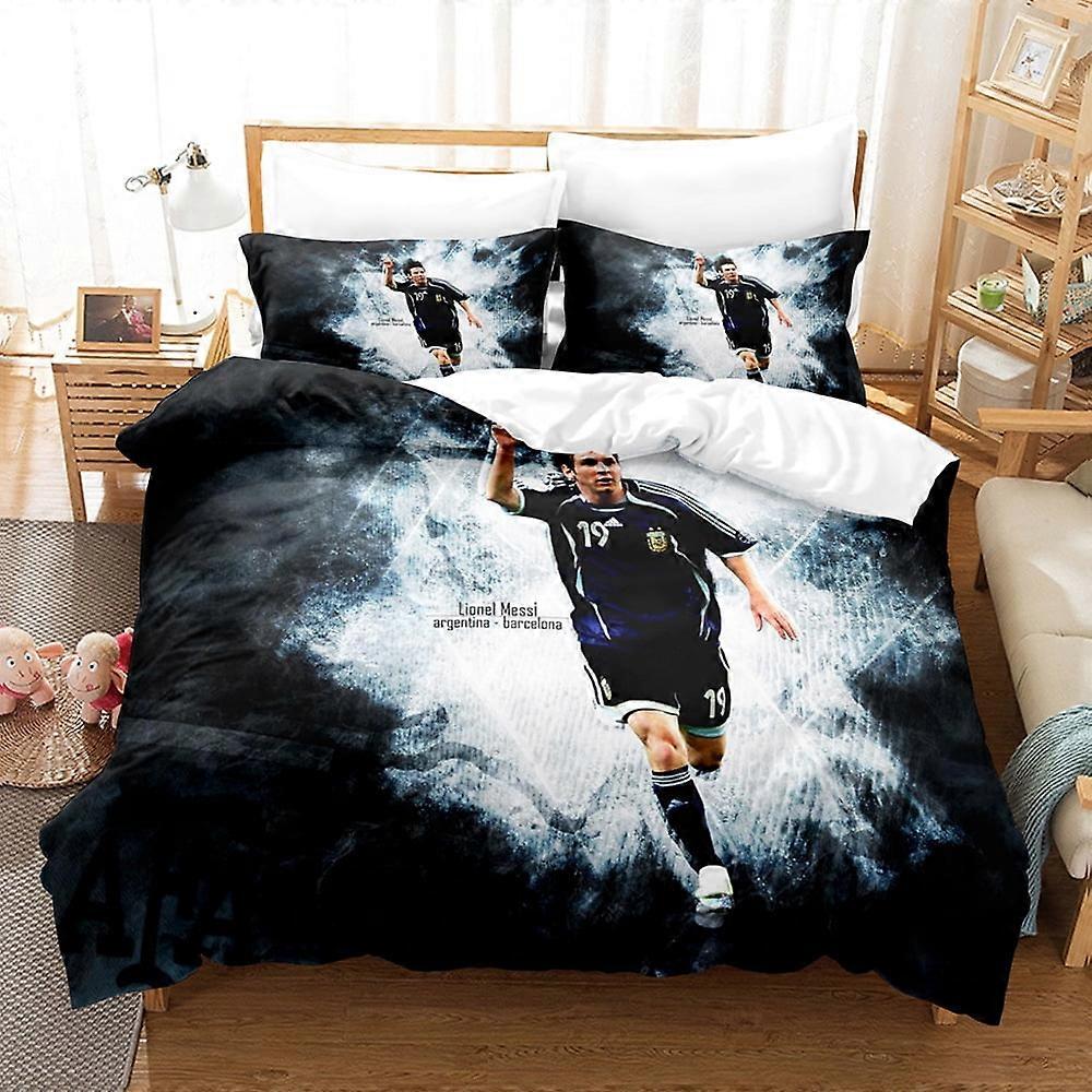 o1737 Football Player M-a-s-s-e-y Series Bedding Digital Printed Three-Piece Set nj1737