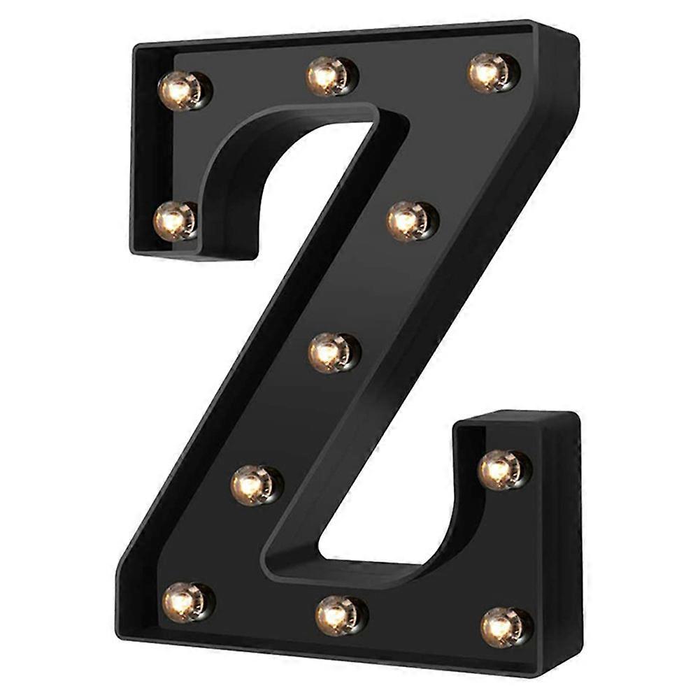 Newly Design Led Letters Lights 26 Alphabet Black Decorative Marquee Lamps for Wedding Party