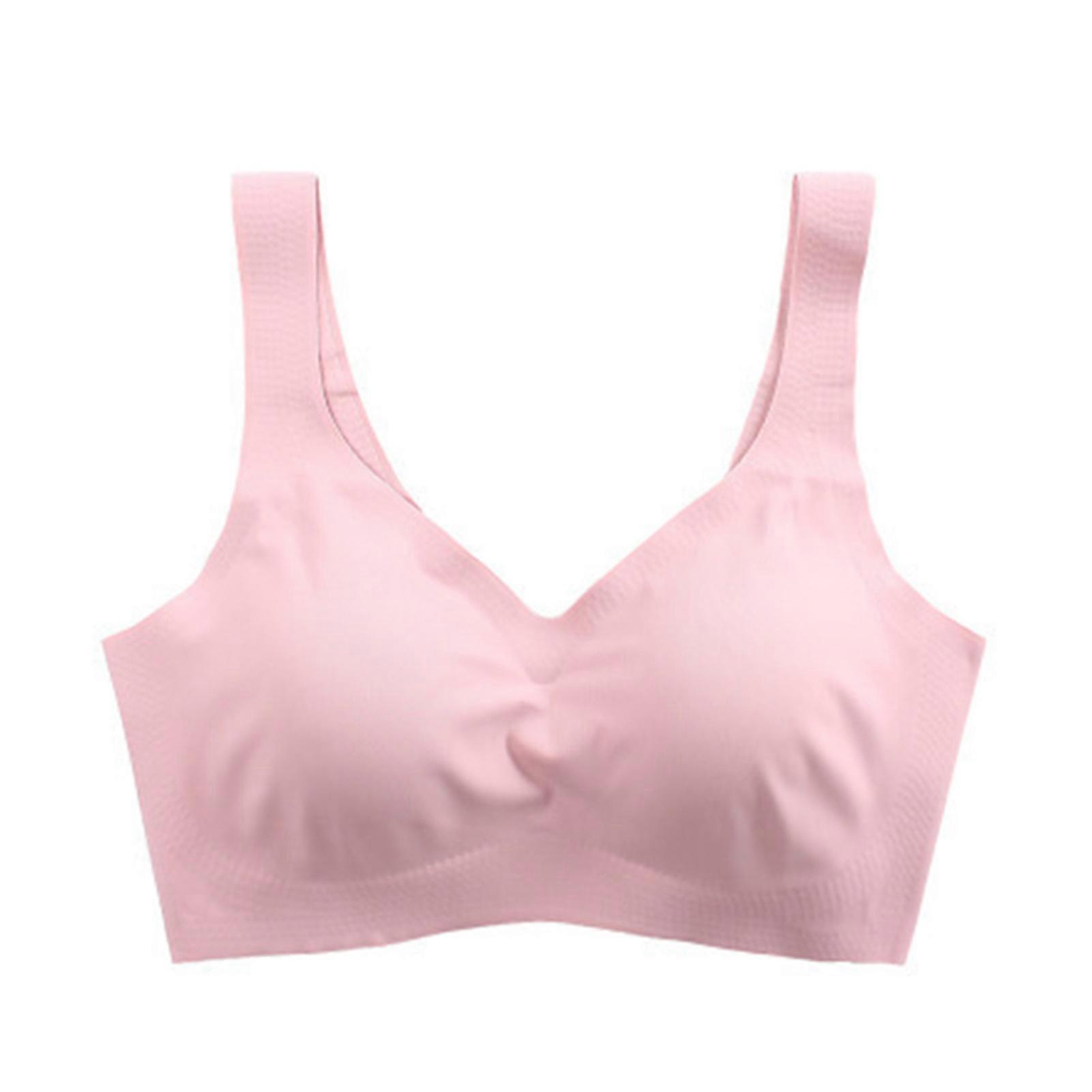 Women's Seamless Bra with Removable Chest Pad Thin Breathable Underwear Comfort Lifting