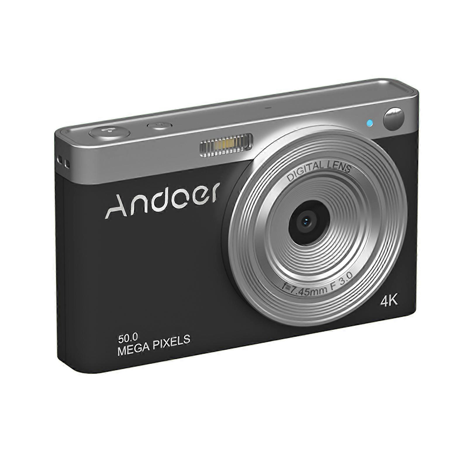 Andoer Compact 4K Digital Camera Video Camcorder 50MP IPS