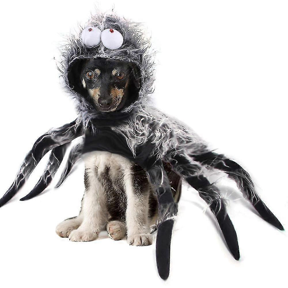 ペット子犬スパイダークロークコートハロウィーンコスチュームファンシードレス服