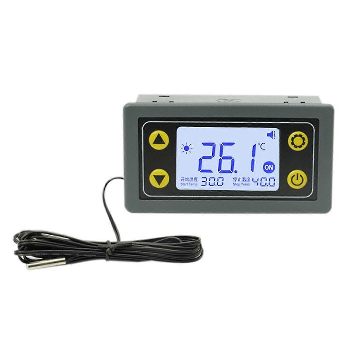 SA10 Thermostat Temperature Controller Digital Display Thermostat High Low Temperature Alarm