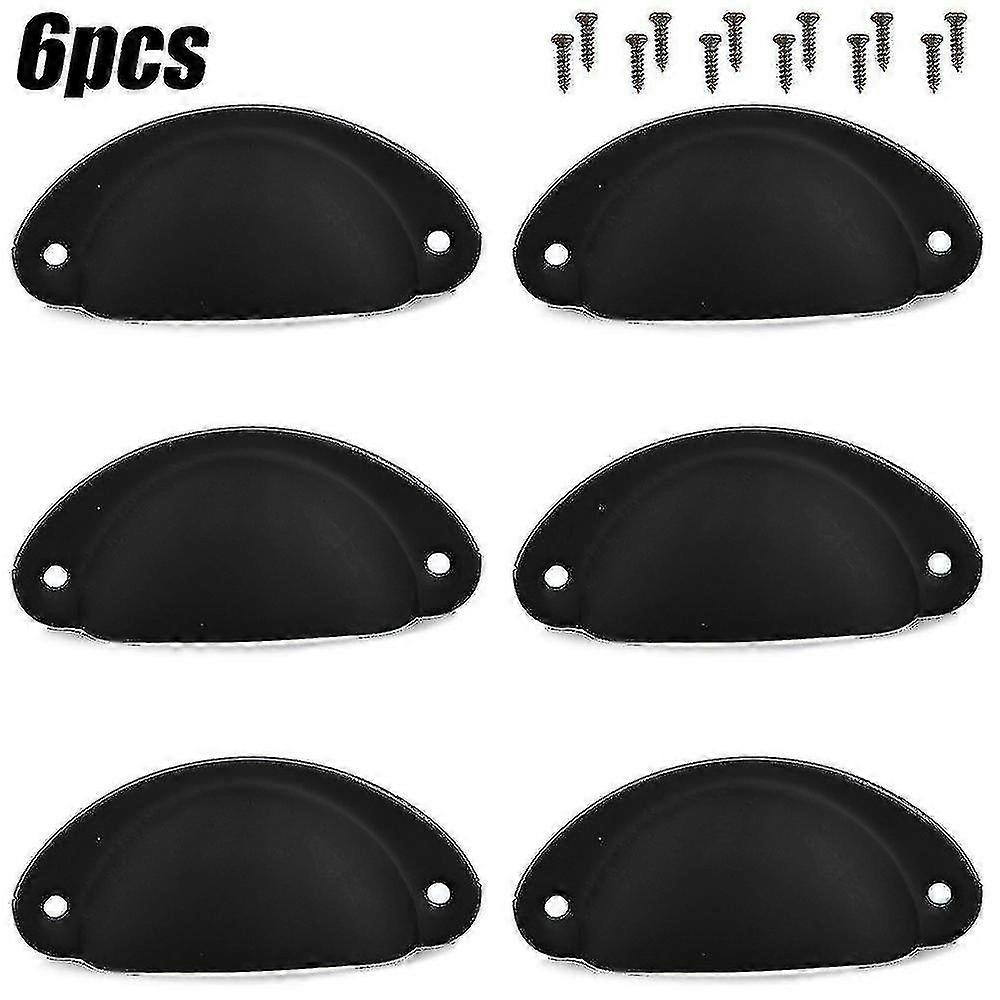 12pcs Cup Handles Shell Pull Kitchen Cupboard Cabinet Door Furniture Drawer Knobs