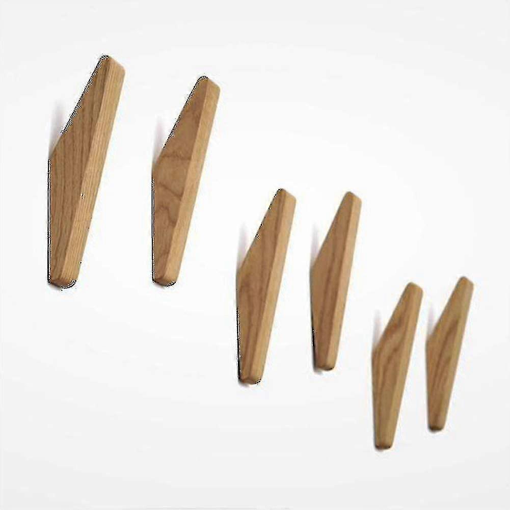 Vintage Wooden Hooks Wooden Hooks 5 Kg Load Capacity, Wall Hooks Bathrobe Hooks Hat Hooks Coat Hooks(2pcs, Wood Colour) tao