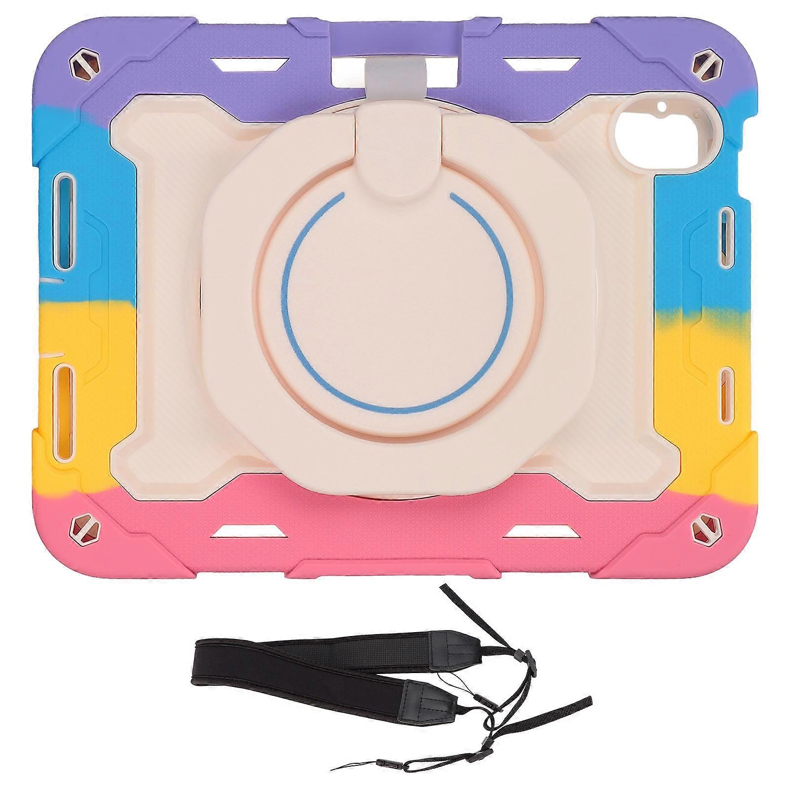 Tablet Case for IOS Tablet 2021 Mini 6 8.3in Gen 6 Shakeproof Protective Cover with 360 Rotating Bracket Pen HolderDazzling Powder YEMAA