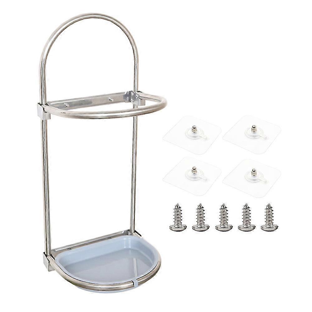 Stainless Steel Wall Mounted Umbrella Storage Rack Multi-function Drain Holder