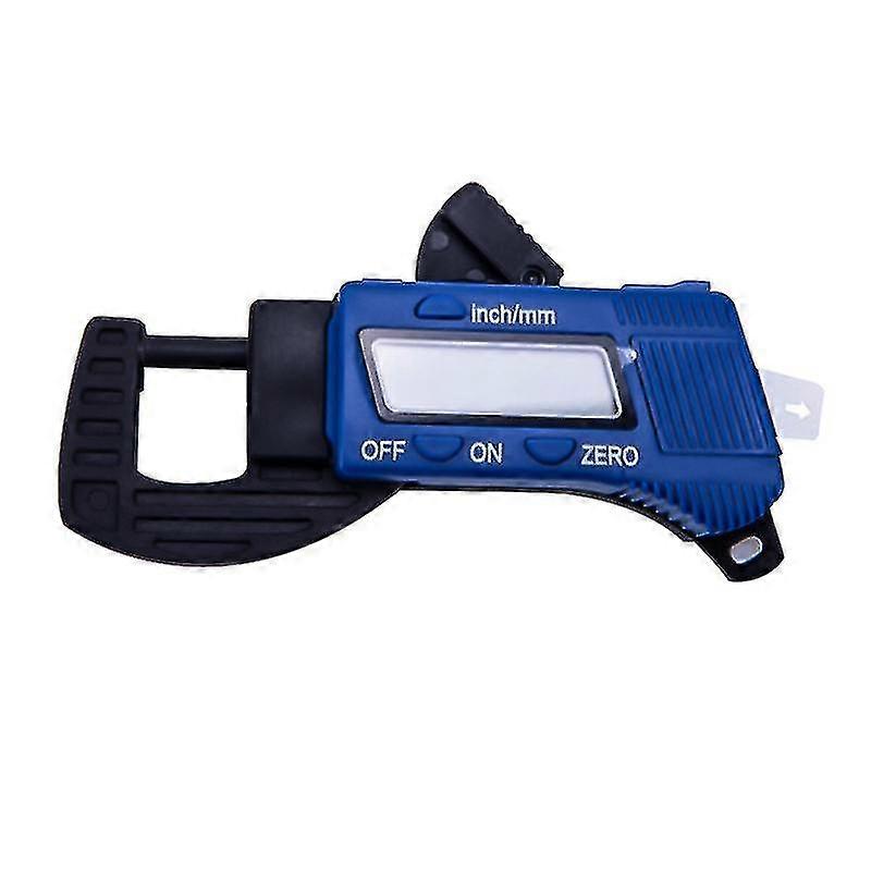 Digital Thickness Gauge, 0-12mm Thickness Gauge Calipers With Digital Display, Width Measure Micrometer Measuring Tool For Paper, Pu Leather, Sheet Me