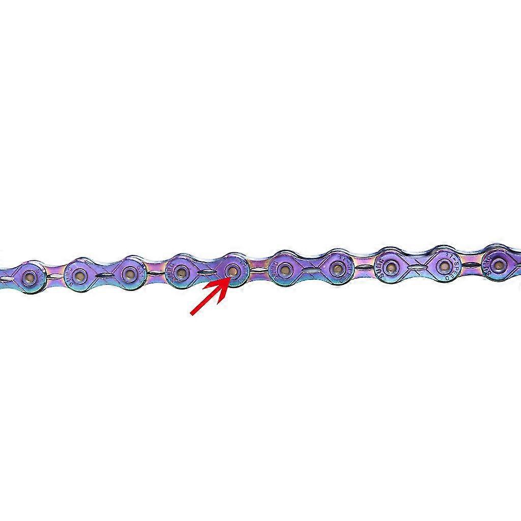 Rainbow Colorful 11 Speed Bicycle Chain Half Full Hollow Mountain Road Bike Part