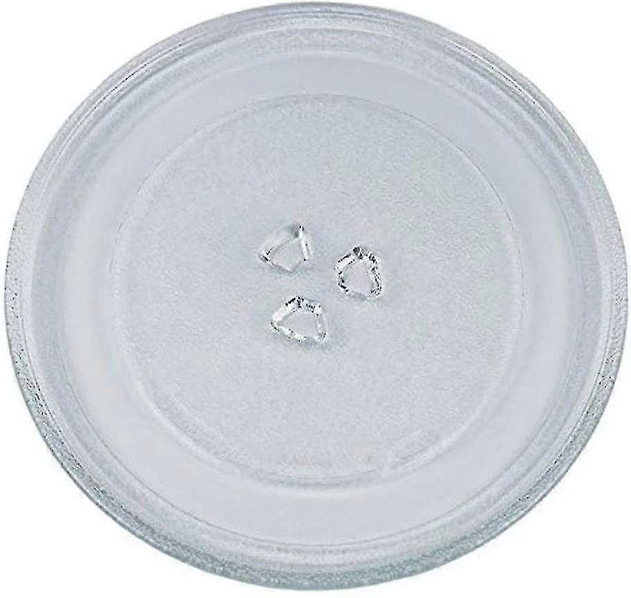Universal Microwave Turntable Glass Plate With 3 Fixtures, 245 Mm