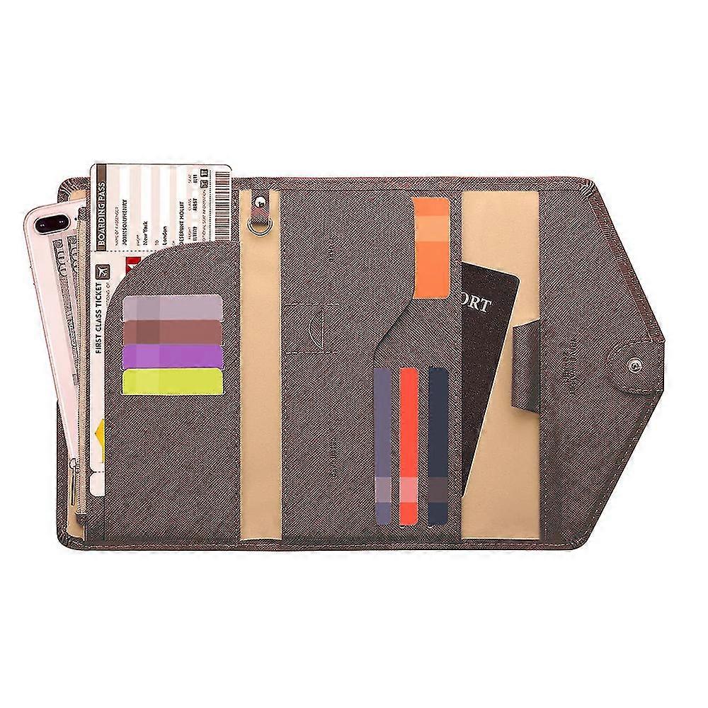 Passinhaltijan matkalompakko Rfid Block Monikäyttöinen passisuoja