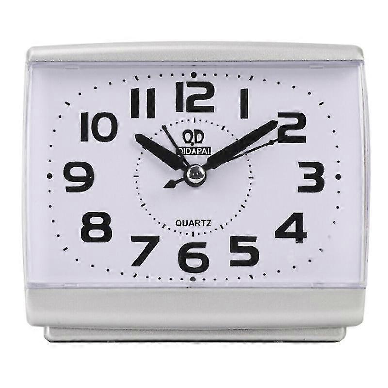Bedside Alarm Clock Silent Quartz Small Clocks Battery Operated